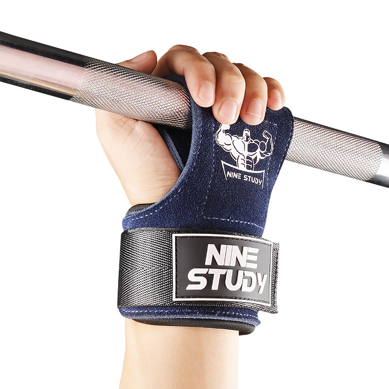 Crossfit Equipment - 新しい革ジム手袋懸垂リフティング体操クロスフィット滑り止めベルトラップサポート手のひら保護パッドフィットネスアクセサリー