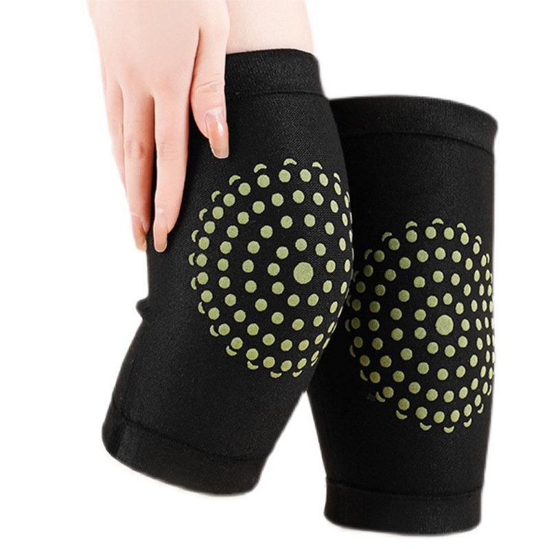 Knee Sleeve Pair - よもぎ薄型目に見えない膝パッド、男女兼用温熱膝スリーブ、高齢者用関節保温プロテクター、冷え性対策