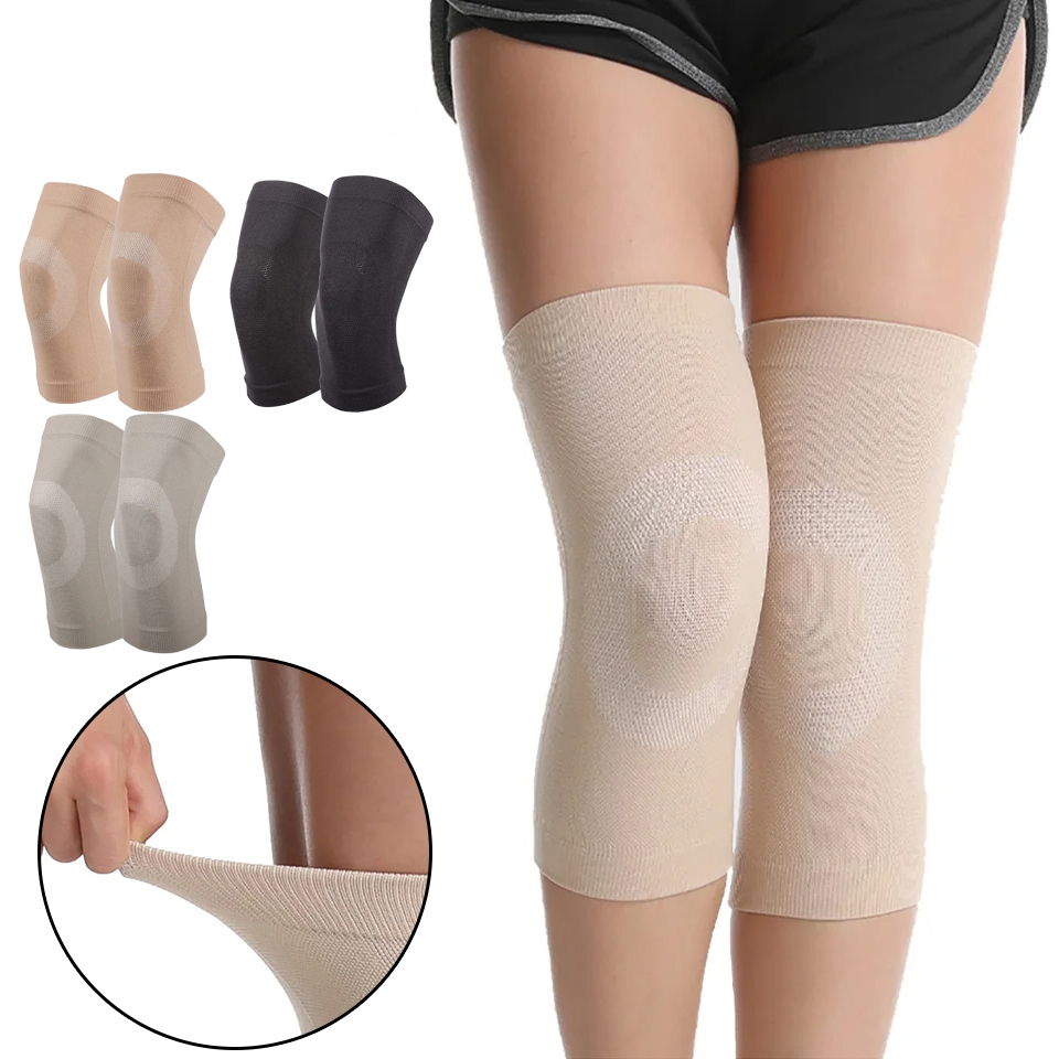 Knee Sleeve Pair - 1 ペア夏超薄型膝サポートブレーススポーツ膝パッドジムランニング膝プロテクター半月板関節炎傷害膝の痛みを緩和