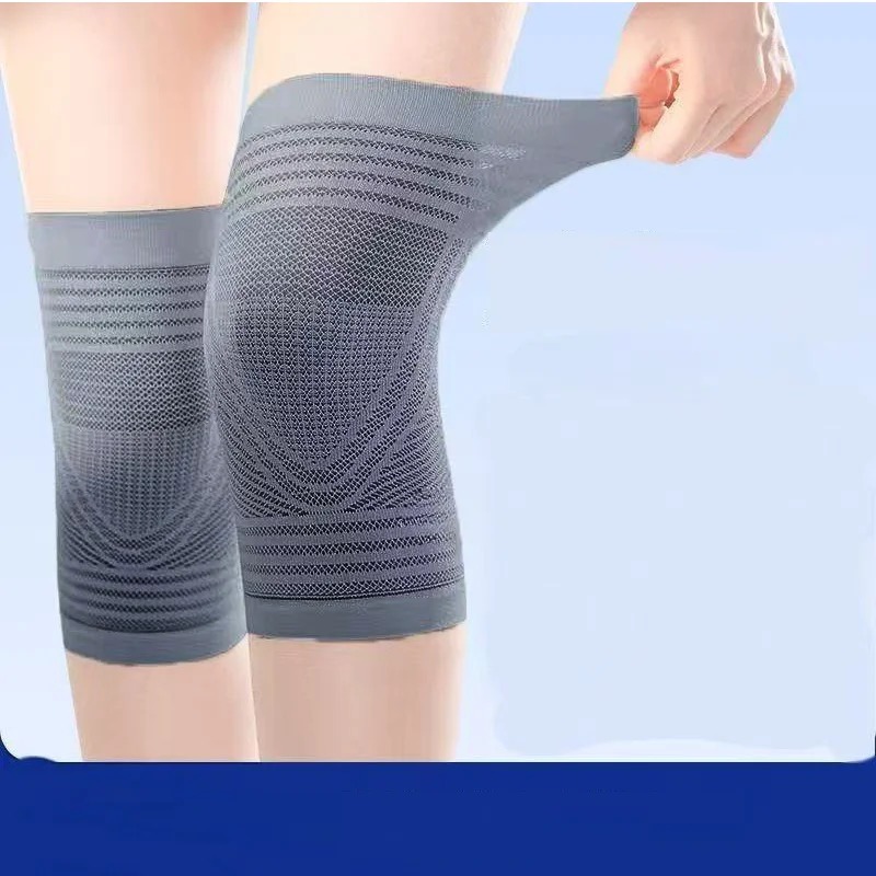 Knee Sleeve Pair - 薄型通気性圧縮膝スリーブ滑り止め夏用エアコン膝ラップ関節サポート温熱膝パッド男女兼用
