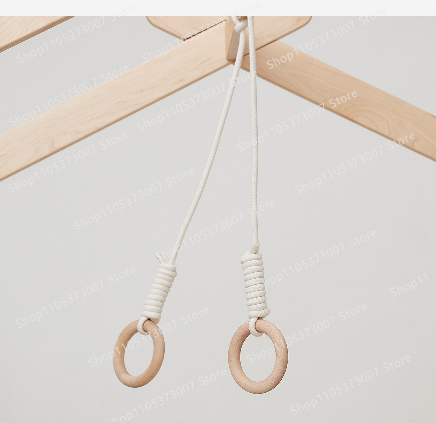 ベッド吊り下げリング、ホームトレーニング、フィットネス体操、 - Gymnastic Ring Wood のレビューと価格