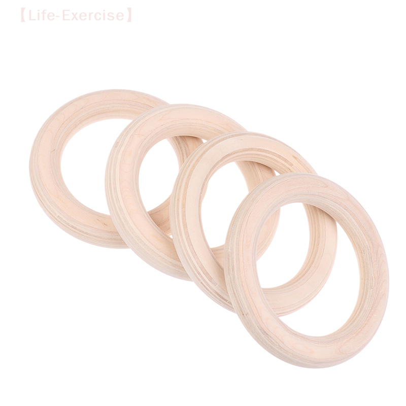 2 ピース/ペア木製リングポータブルクロスフィット体操リング - Gymnastic Ring Wood のレビューと価格