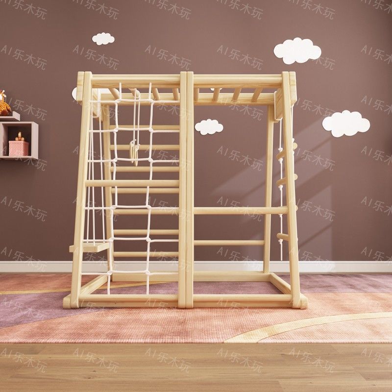 屋内遊具 モンテッソーリ ベビークライマー 木製クライミング - Gymnastic Ring Wood のレビューと価格