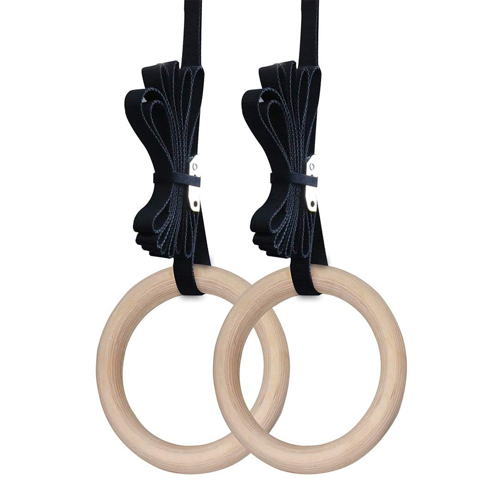 28/32 ミリメートルフィットネス木製体操リングフィットネ - Gymnastic Ring Wood のレビューと価格
