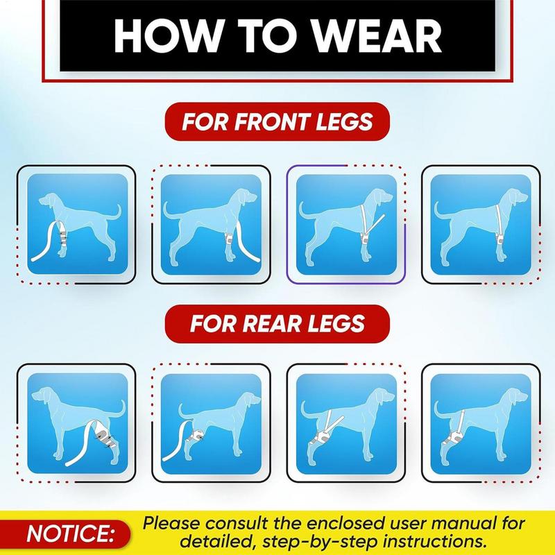 犬膝ブレース後肢サポートブレースノンスリップペット膝スリーブ - Knee Sleeve Pair のレビューと価格