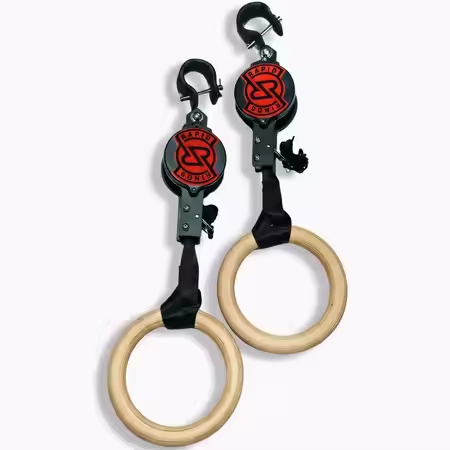 バーチフィットネスリング 高耐荷重調整可能 ホーム体操器具  - Gymnastic Ring Wood のレビューと価格