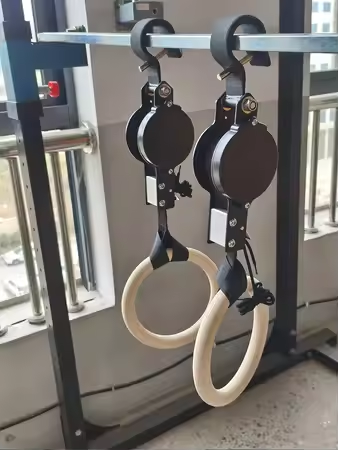バーチフィットネスリング 高耐荷重調整可能 ホーム体操器具  - Gymnastic Ring Wood のレビューと価格