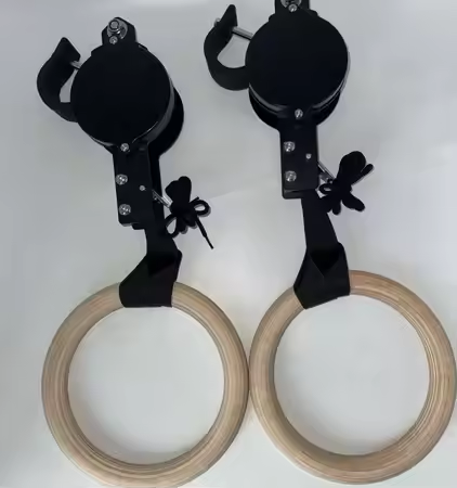 バーチフィットネスリング 高耐荷重調整可能 ホーム体操器具  - Gymnastic Ring Wood のレビューと価格