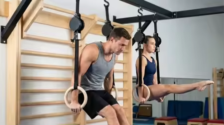 バーチフィットネスリング 高耐荷重調整可能 ホーム体操器具  - Gymnastic Ring Wood のレビューと価格
