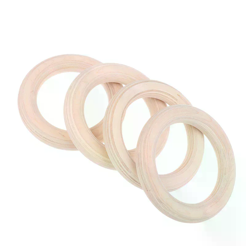 2 個木製リングポータブルクロスフィット体操リングジム肩の強 - Gymnastic Ring Wood のレビューと価格