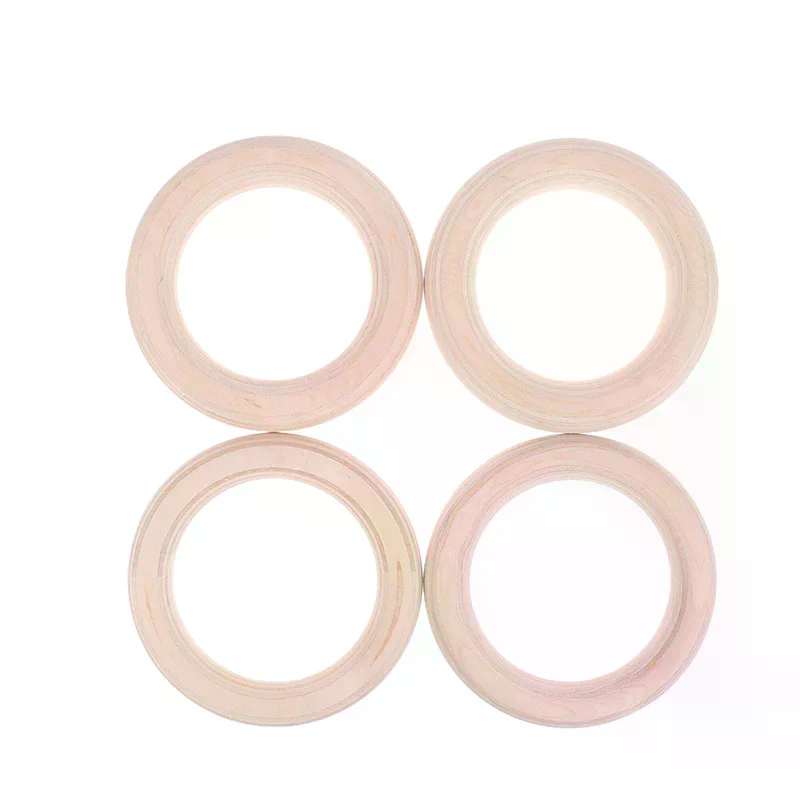 2 個木製リングポータブルクロスフィット体操リングジム肩の強 - Gymnastic Ring Wood のレビューと価格