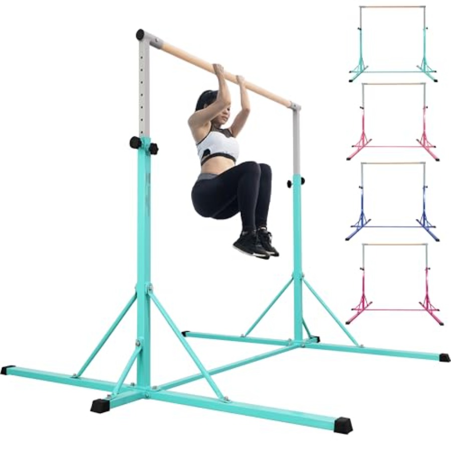 ホームジムトレーニング用体操バー、ブナ材被覆グラスファイバー - Gymnastic Ring Wood のレビューと価格