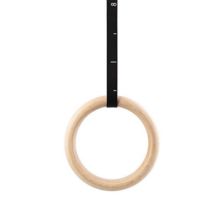 ホームフィットネスエクササイズ用の調整可能なストラップ,オプ - Gymnastic Ring Wood のレビューと価格