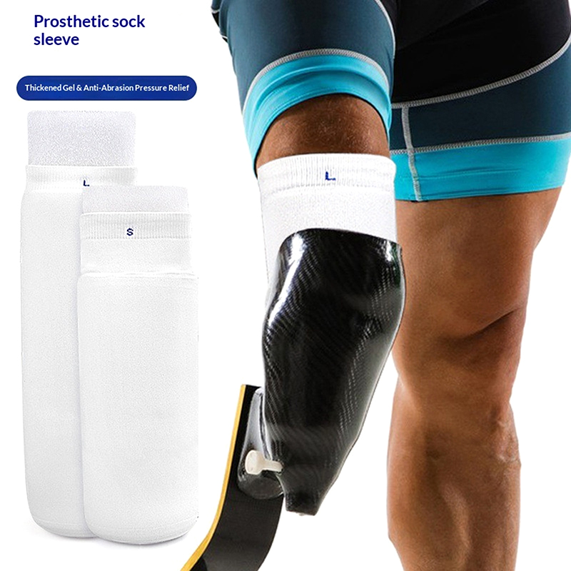 厚みのあるふくらはぎ用義肢ジェルスリーブシリコンソックス、障 - Knee Sleeve Pair のレビューと価格