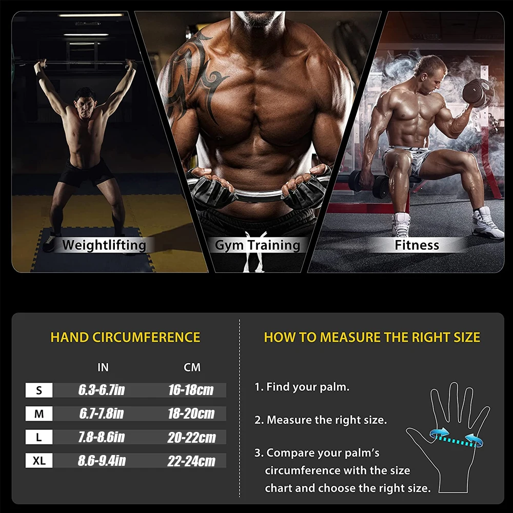 1 ペアハーフフィンガージムフィットネスグローブリストラップ - Crossfit Equipment のレビューと価格